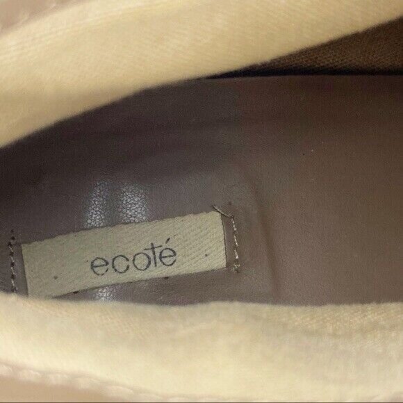 Ecote Urban Outfitters Women's Alexandra Boot Size 9 Block Heel Tan Taupe Suede - Picture 9 of 11